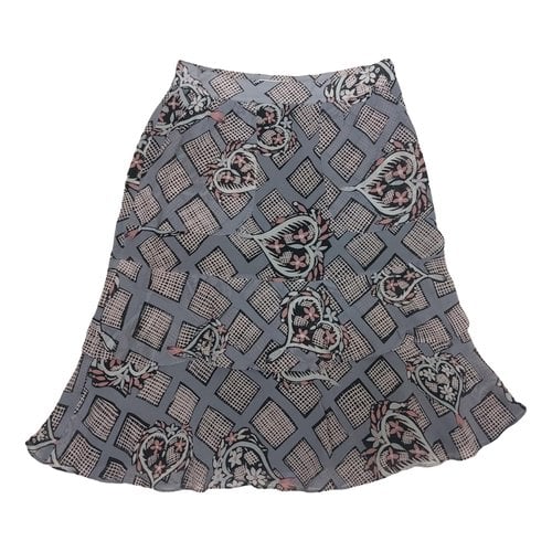 Pre-owned Cacharel Silk Mid-length Skirt In Grey