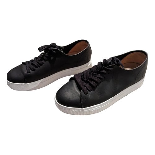 Pre-owned La Botte Gardiane Leather Trainers In Black