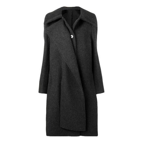 Pre-owned Lemaire Wool Coat In Grey