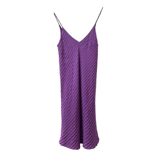 Pre-owned Rta Silk Mini Dress In Purple