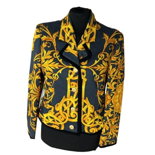 Pre-owned Versace Blazer In Gold