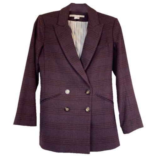 Pre-owned Veronica Beard Wool Blazer In Purple
