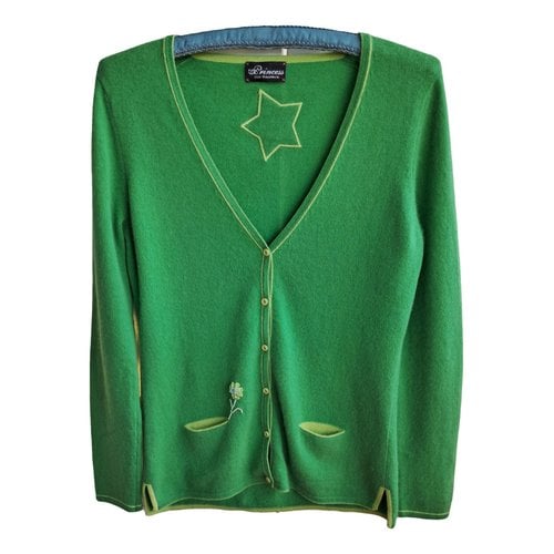 Pre-owned Princess Goes Hollywood Cashmere Cardigan In Green