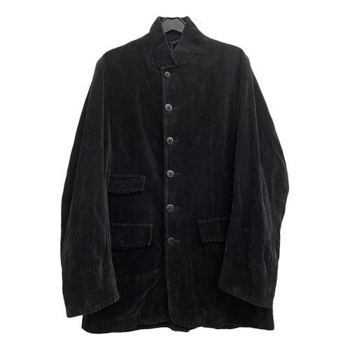 Pre-owned Ann Demeulemeester Velvet Vest In Black