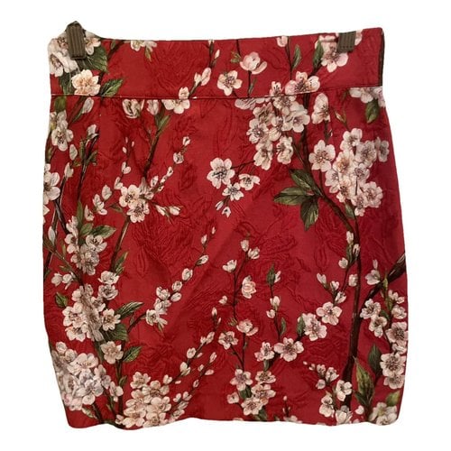 Pre-owned Dolce & Gabbana Mini Skirt In Red