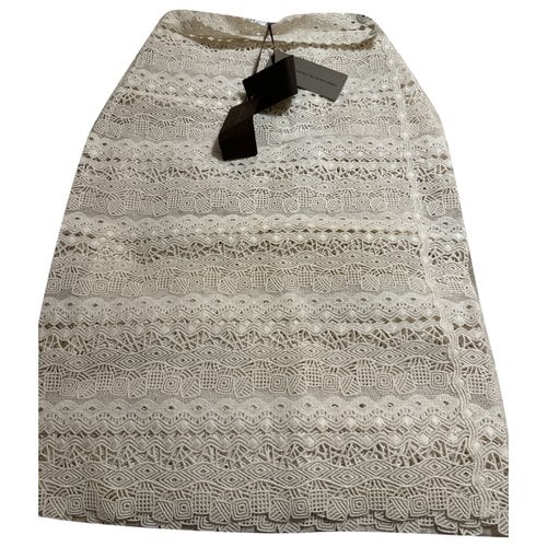 Pre-owned Ermanno Scervino Mid-length Skirt In White