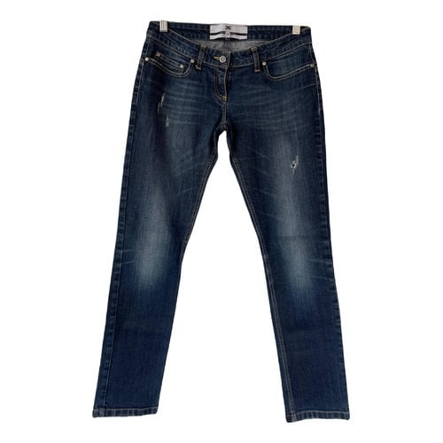 Pre-owned Elisabetta Franchi Slim Jeans In Blue