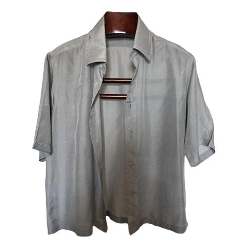 Pre-owned Saint Laurent Silk Shirt In Grey