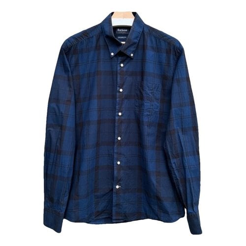 Pre-owned Barbour Shirt In Navy
