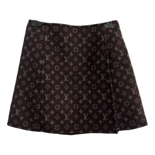 Pre-owned Louis Vuitton Wool Mini Skirt In Other