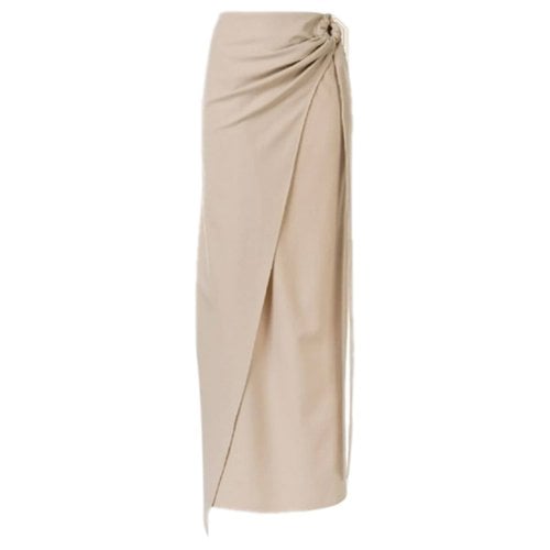 Pre-owned Anna Quan Skirt In Beige