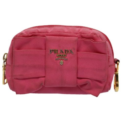 Pre-owned Prada Ribbon Clutch Bag In Pink