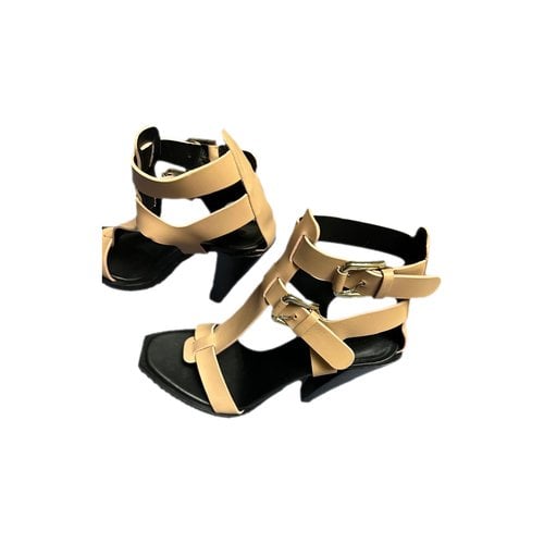 Pre-owned Balmain Leather Sandals In Other