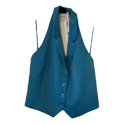 Pre-owned Alice And Olivia Vest In Blue