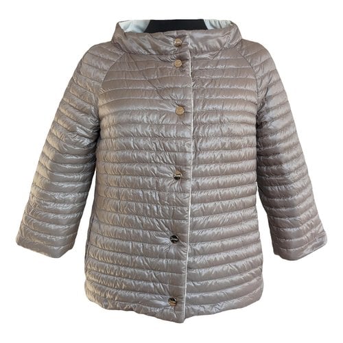 Pre-owned Herno Puffer In Brown