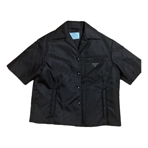 Pre-owned Prada Polo Shirt In Black