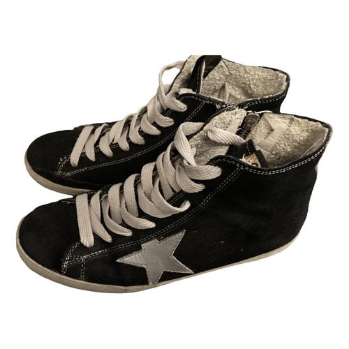Pre-owned Golden Goose Francy Trainers In Black