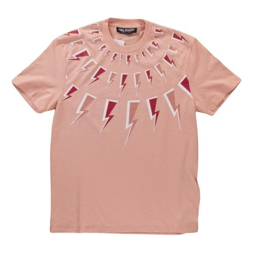 Pre-owned Neil Barrett T-shirt In Pink