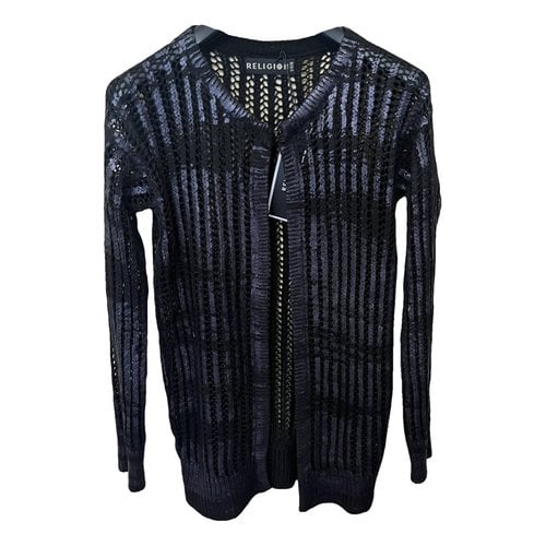 Pre-owned Religion Cardigan In Black