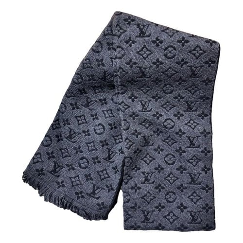 Pre-owned Louis Vuitton Scarf & Pocket Square In Grey