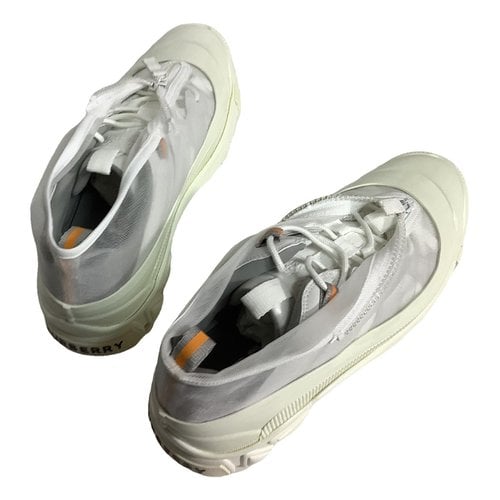 Pre-owned Burberry Arthur Low Trainers In White