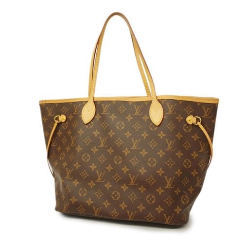 Pre-owned Louis Vuitton Neverfull Cloth Tote In Orange
