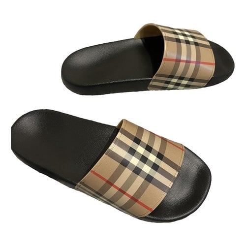 Pre-owned Burberry Leather Sandals In Multicolour