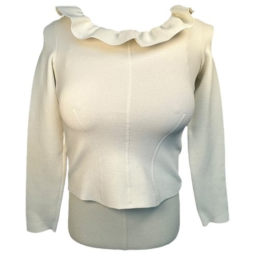 Pre-owned Alexander Mcqueen Blouse In White