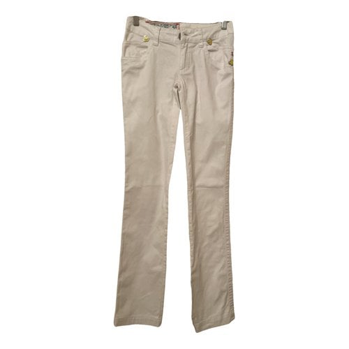 Pre-owned Dsquared2 Straight Pants In White