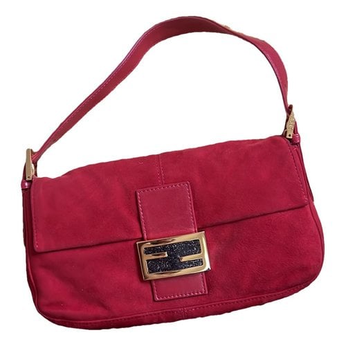 Pre-owned Fendi Baguette Handbag In Red