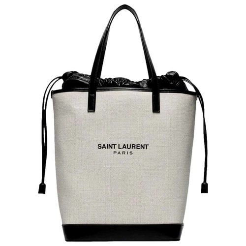 Pre-owned Saint Laurent Teddy Leather Crossbody Bag In White