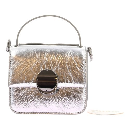 Pre-owned Chloé Leather Mini Bag In Silver
