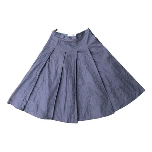 Pre-owned Miu Miu Mid-length Skirt In Grey