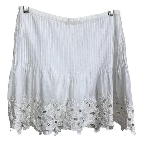 Pre-owned Jcrew Mid-length Skirt In White