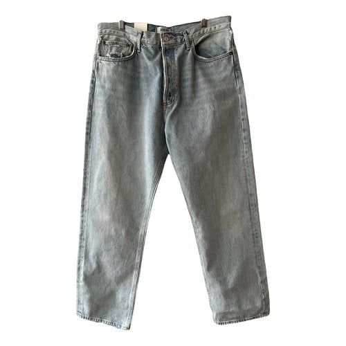 Pre-owned Agolde Straight Jeans In Other