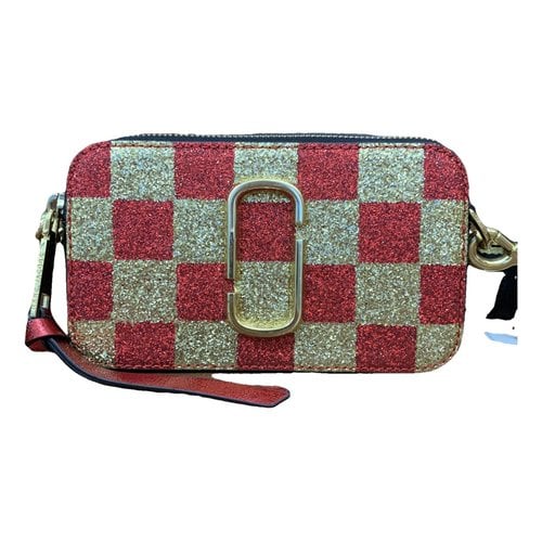 Pre-owned Marc Jacobs Snapshot Leather Crossbody Bag In Red