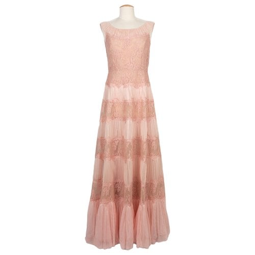 Pre-owned Valentino Silk Maxi Dress In Pink