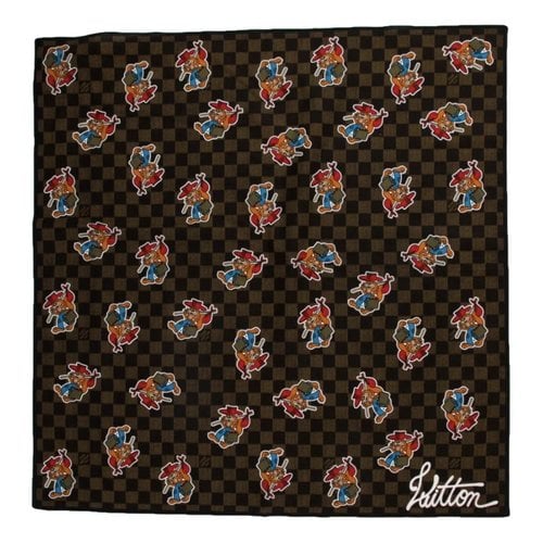 Pre-owned Louis Vuitton Scarf & Pocket Square In Brown