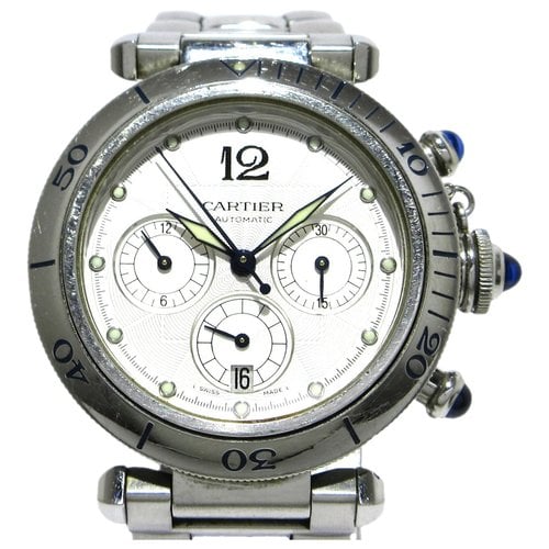 Pre-owned Cartier Pasha Watch In Silver