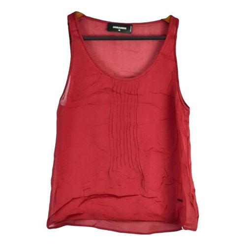 Pre-owned Dsquared2 Silk Vest In Red