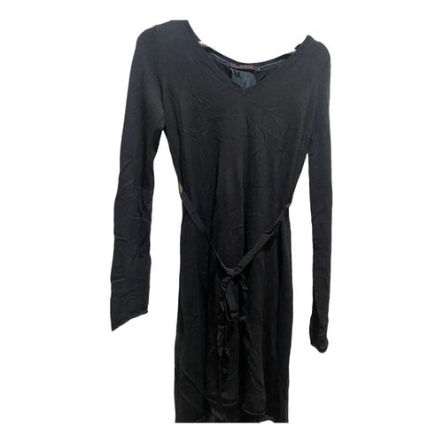 Pre-owned Berenice Cashmere Mid-length Dress In Black