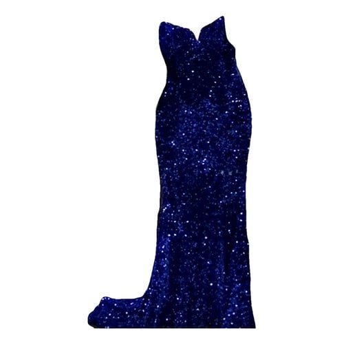 Pre-owned Dolores Promesas Glitter Dress In Blue
