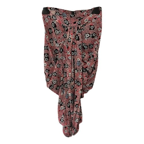 Pre-owned Isabel Marant Silk Mid-length Skirt In Pink