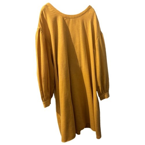 Pre-owned American Vintage Wool Dress In Yellow