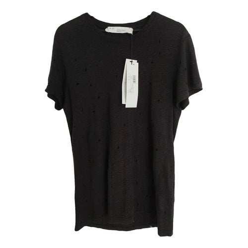 Pre-owned Iro Linen T-shirt In Black