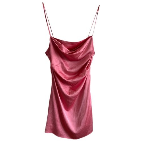 Pre-owned De La Vali Mini Dress In Pink