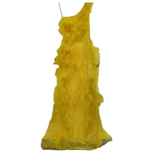 Pre-owned Ermanno Scervino Lace Dress In Yellow