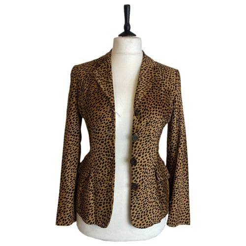 Pre-owned Moschino Blazer In Beige