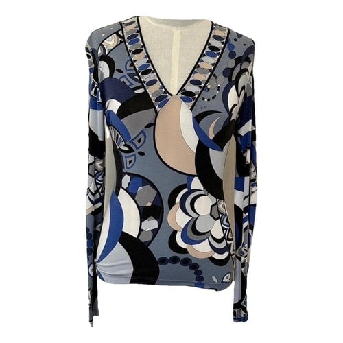 Pre-owned Emilio Pucci T-shirt In Blue