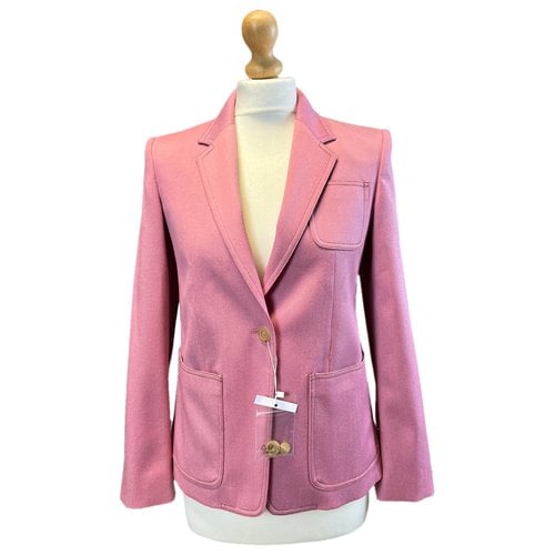 Pre-owned Max Mara Wool Blazer In Pink
